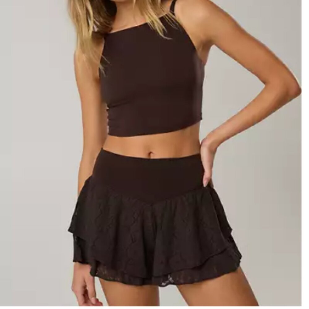 OFFLINE By Aerie Real Me Lace Flowy Short